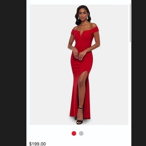 Xscape red dress